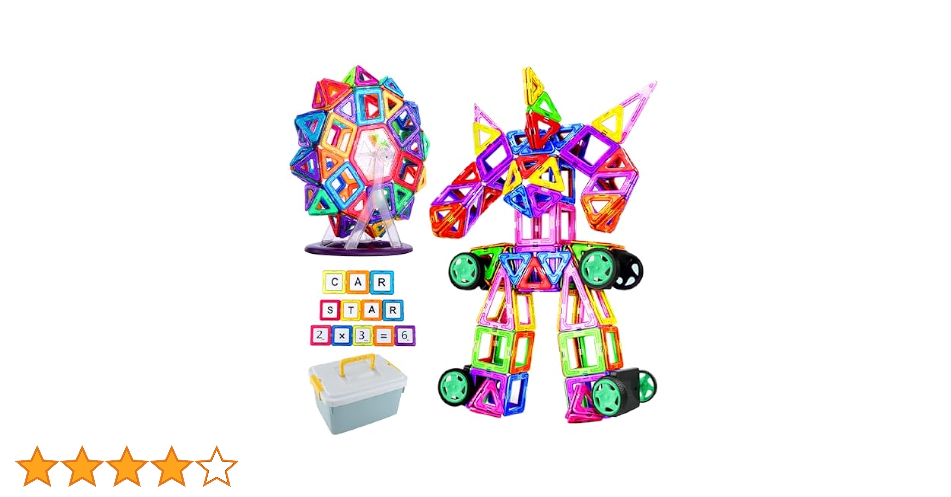 お値下げしました！MAGFORMERS 磁石ブロックセット 収納ケース付き 楽天市場】【訳あり】マグプレイヤー Magplayer 237ピース＋お城